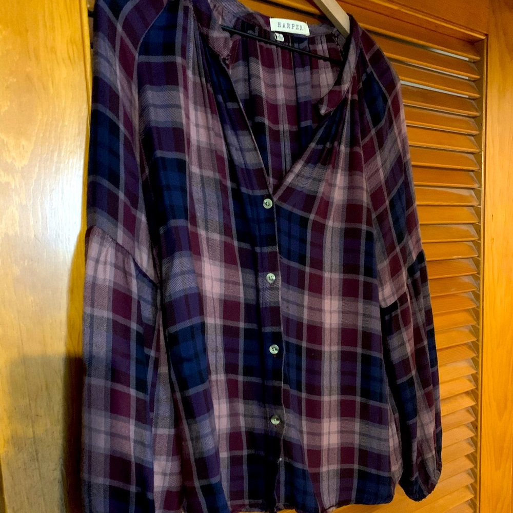 Flannel button up shirt